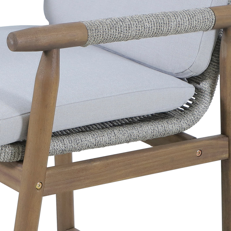 Cargue la imagen en el visor de la galería, Comedor alto de Madera Apoyo 1.6M con 4 sillas Apoyo - HUC38938B-4
