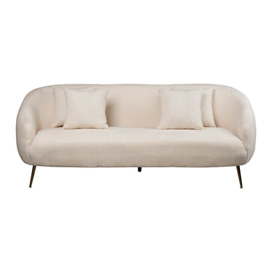 Sofá Triple de interior Arola color Beige - 751483