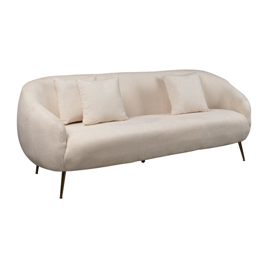 Sofá Triple de interior Arola color Beige - 751483