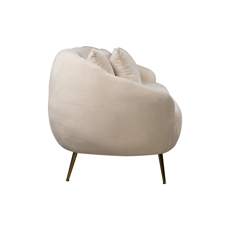 Cargue la imagen en el visor de la galería, Sofá Triple de interior Arola color Beige - 751483
