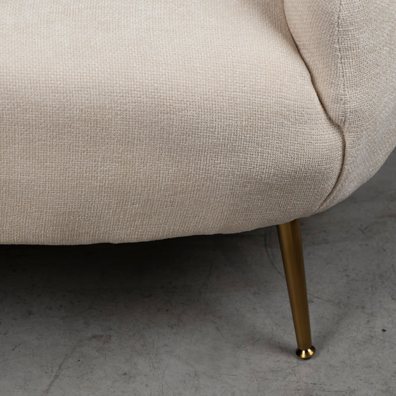Cargue la imagen en el visor de la galería, Sofá Triple de interior Arola color Beige - 751483
