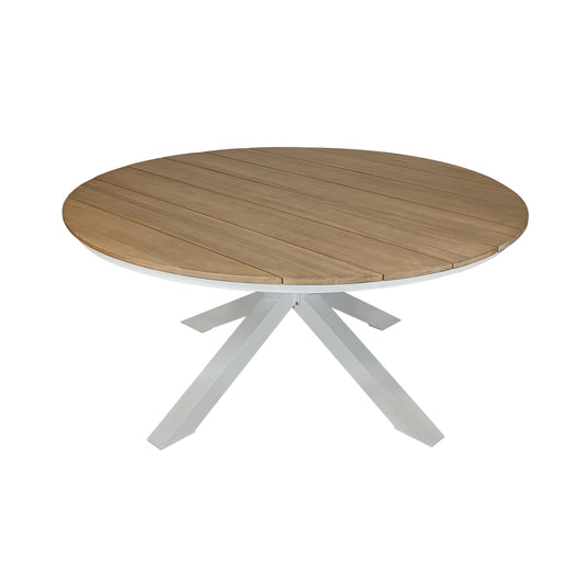 Mesa de Comedor Circular 1.7 M  para exterior estilo redonda Color Blanco ARO -75795