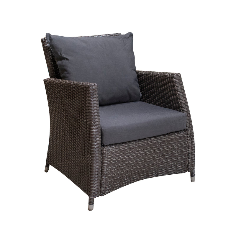 Load image into Gallery viewer, Carbon Color Rattan Indoor and Outdoor Room ALAINE TRIPLE-129888 
