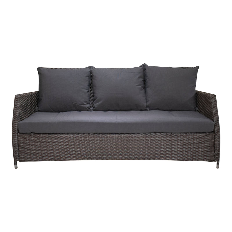 Load image into Gallery viewer, Carbon Color Rattan Indoor and Outdoor Room ALAINE TRIPLE-129888 
