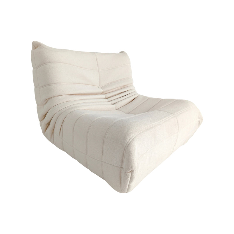 Cargue la imagen en el visor de la galería, Puff para interior Balbo color crema - 76555
