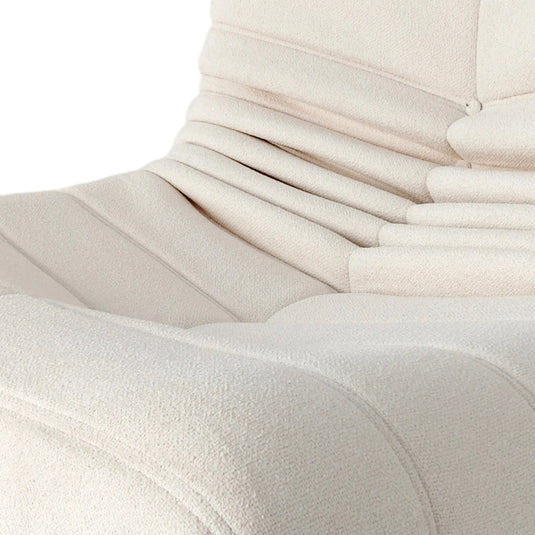 Puff para interior Balbo color crema - 76555