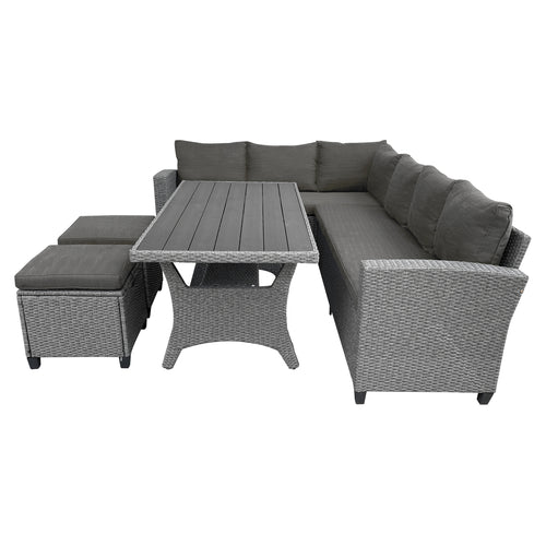 Sala para Exterior e Interior de Rattan  Color Carbon BALERI-52328A