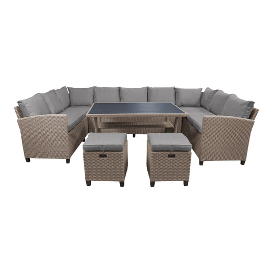 Sala para Exterior e Interior de Rattan  Color Natural BAXTER-HUCB