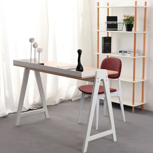 Mesa de escritorio BD68W de interior Minimalista color Blanco - BD68W