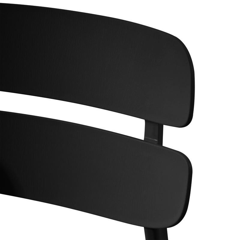 Cargue la imagen en el visor de la galería, Silla de Interior BD77BK de PP color negro - BD77BK
