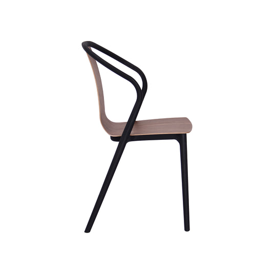 Silla de Interior BD78W color negro & café - BD78W