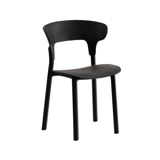 silla en PP con anti UV color negro - BD88B