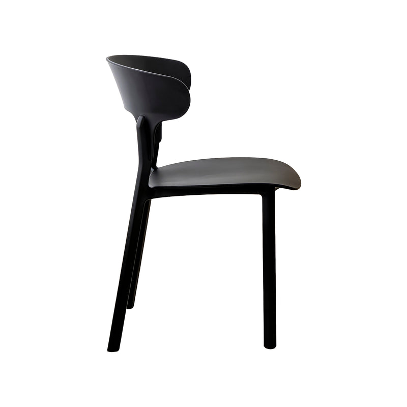 Cargue la imagen en el visor de la galería, silla en PP con anti UV color negro - BD88B
