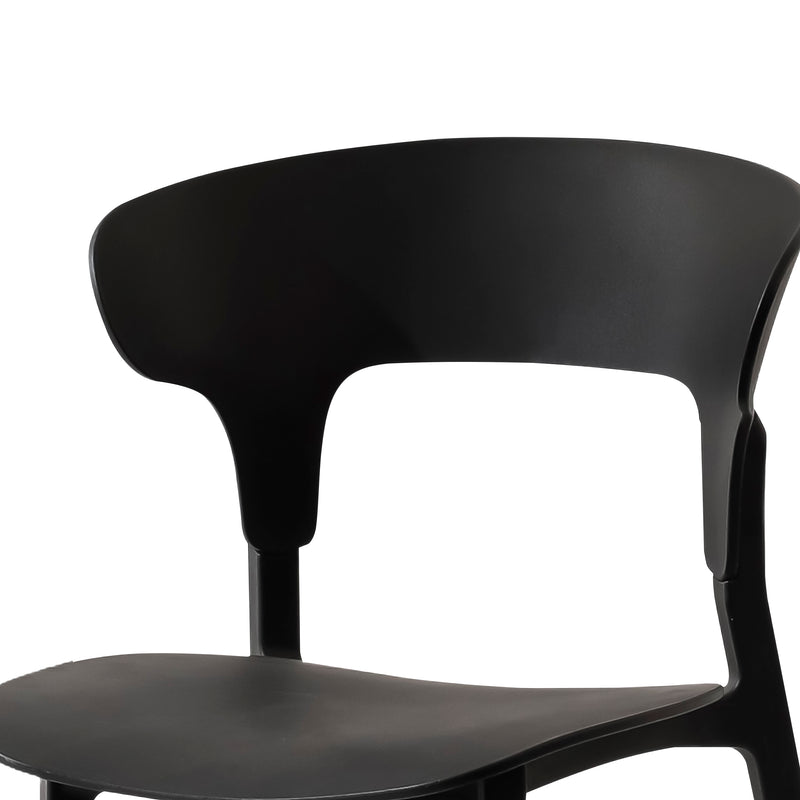 Cargue la imagen en el visor de la galería, silla en PP con anti UV color negro - BD88B
