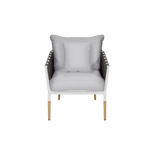 Sala para Exterior e Interior de Aluminio Color Blanco con Café BELINAS-10095