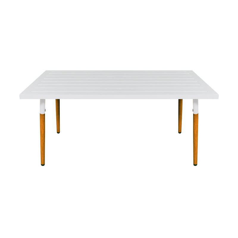 Cargue la imagen en el visor de la galería, Sala para Exterior e Interior de Aluminio Color Blanco con Café BELINAS-10095
