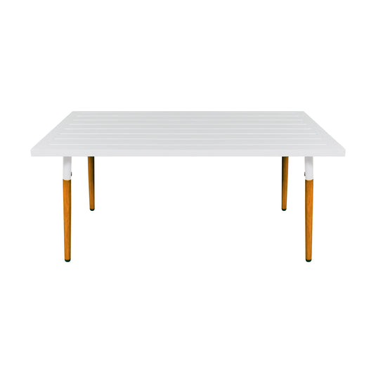 Sala para Exterior e Interior de Aluminio Color Blanco con Café BELINAS-10095