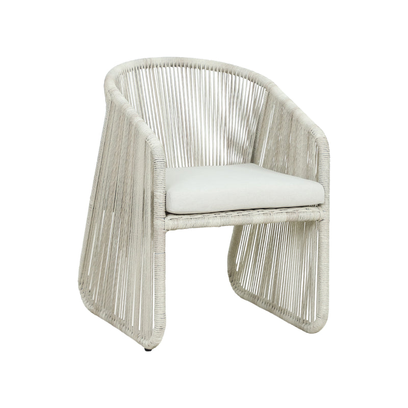 Cargue la imagen en el visor de la galería, silla de comedor entretejida Beryl color Blanca - HUC40685
