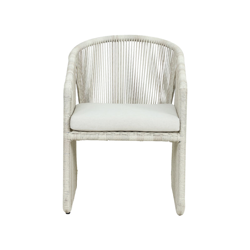 Cargue la imagen en el visor de la galería, silla de comedor entretejida Beryl color Blanca - HUC40685
