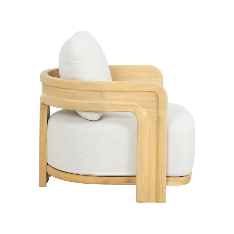Cargue la imagen en el visor de la galería, Set triple de madera Blaise para exterior color Natural - HUC41057-53-56-TRI
