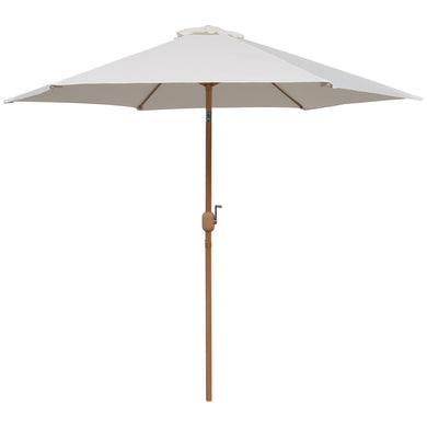 Sombrilla Blum Para Jardin con Angulo de Inclinación Color Crema - S-Cream