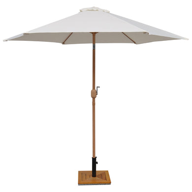 Sombrilla Blum Wood + base Ponte de granito - BLUM-PNGR