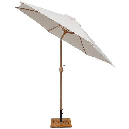 Sombrilla Blum Wood + base Ponte de granito - BLUM-PNGR