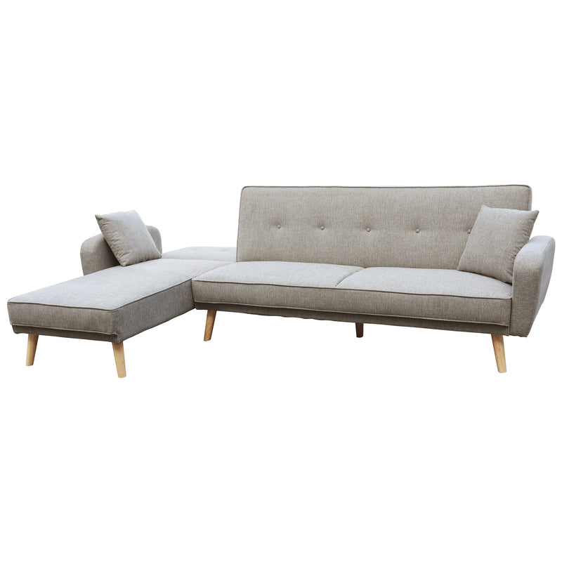 Cargue la imagen en el visor de la galería, Sofá cama corner BREGO color beige - YA340-BE
