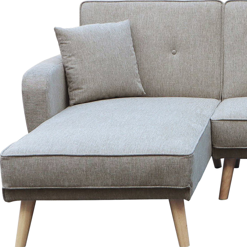 Cargue la imagen en el visor de la galería, Sofá cama corner BREGO color beige - YA340-BE
