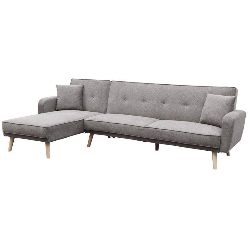 Cargue la imagen en el visor de la galería, Sofá cama corner BREGO color café claro - YA340-LBR
