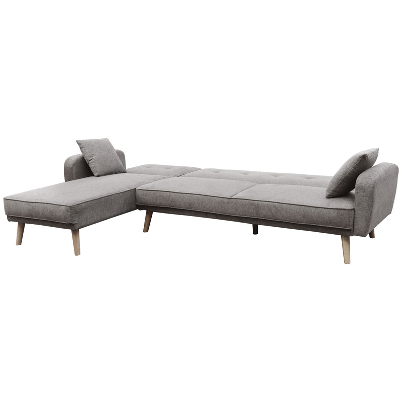 Cargue la imagen en el visor de la galería, Sofá cama corner BREGO color café claro - YA340-LBR
