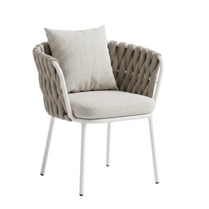 BURJ 1000-ZF4004 Beige Outdoor and Indoor Loop Chair