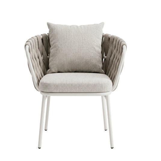 BURJ 1000-ZF4004 Beige Outdoor and Indoor Loop Chair