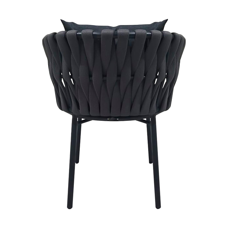 Cargue la imagen en el visor de la galería, Silla  de Lazo para Exterior e Interior Color Negro/Gris BURJ 1099-ZF4004C
