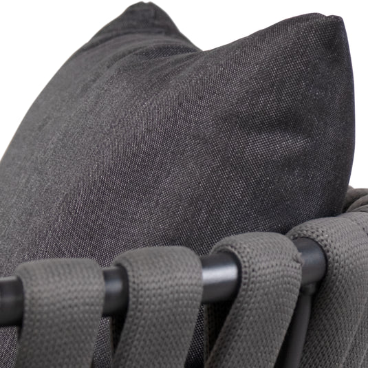 Silla  de Lazo para Exterior e Interior Color Negro/Gris BURJ 1099-ZF4004C