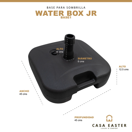 Base para Sombrilla Color Negro WATER BOX JUNIOR-BASE1 CasaEaster