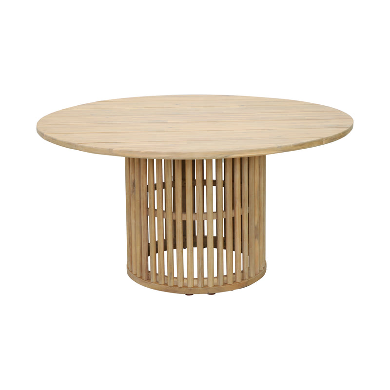 Cargue la imagen en el visor de la galería, Comedor redondo 1.5 M de Madera, Cairns + 6 sillas Wishbone FC10-NN
