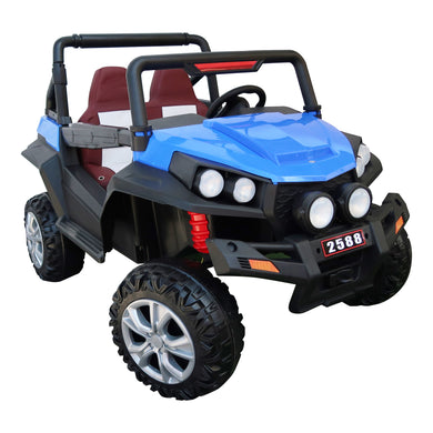 Carrito eléctrico con control remoto infantil color azul  - JHW2588