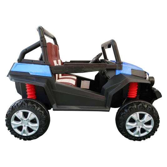 Carrito eléctrico con control remoto infantil color azul  - JHW2588