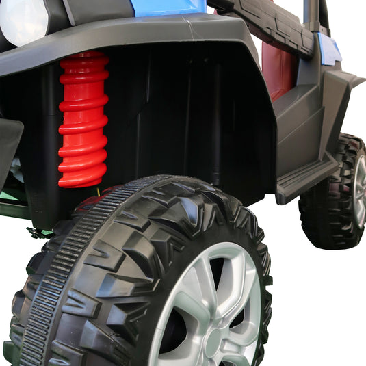 Carrito eléctrico con control remoto infantil color azul  - JHW2588