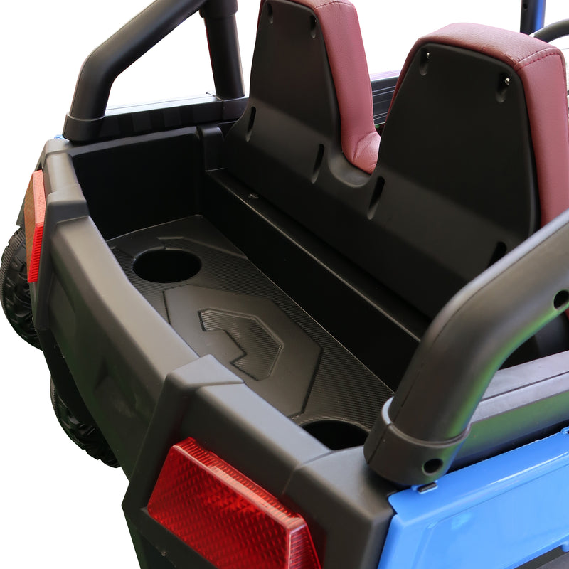 Cargue la imagen en el visor de la galería, Carrito eléctrico con control remoto infantil color azul  - JHW2588
