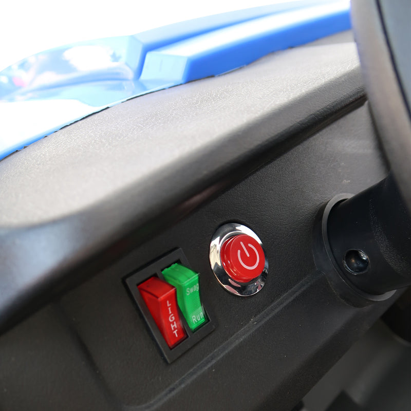 Cargue la imagen en el visor de la galería, Carrito eléctrico con control remoto infantil color azul  - JHW2588
