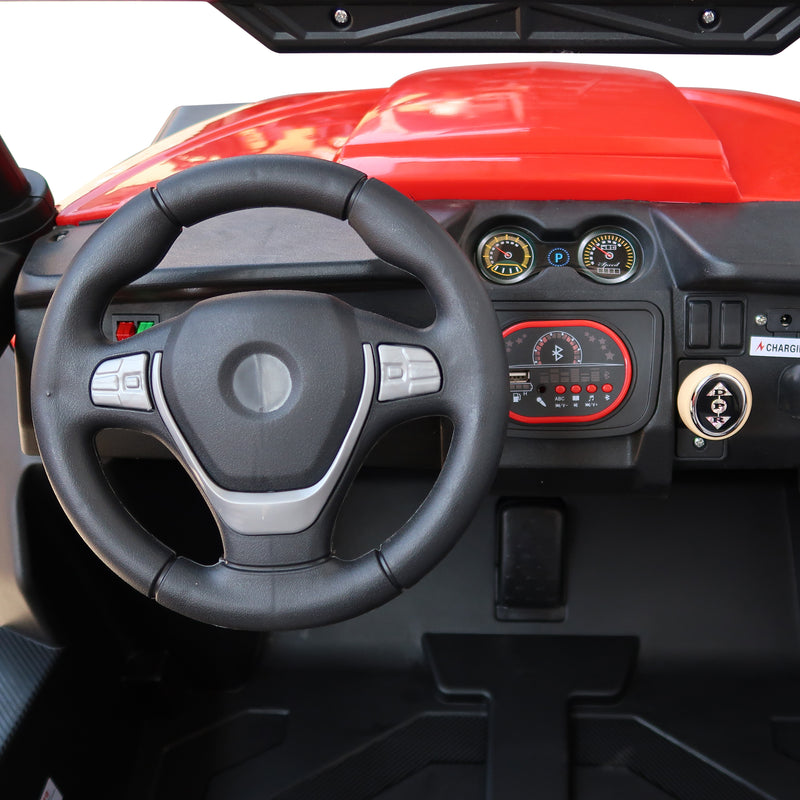 Cargue la imagen en el visor de la galería, Carrito eléctrica con control remoto infantil color rojo - JMBW2588
