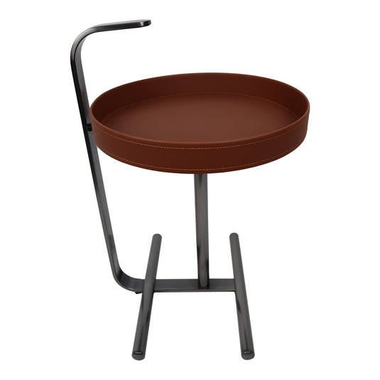 Mesa Bistro CJ354 de Interior con piel sintética color café - CJ354-CA