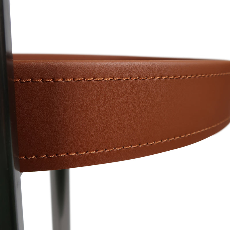 Cargue la imagen en el visor de la galería, Mesa Bistro CJ354 de Interior con piel sintética color café - CJ354-CA
