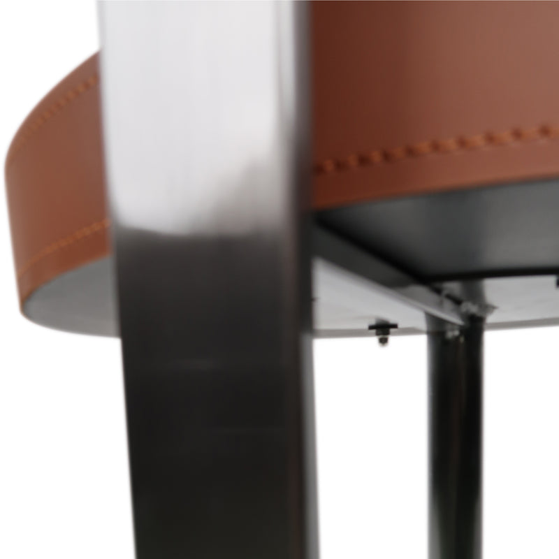 Cargue la imagen en el visor de la galería, Mesa Bistro CJ354 de Interior con piel sintética color café - CJ354-CA
