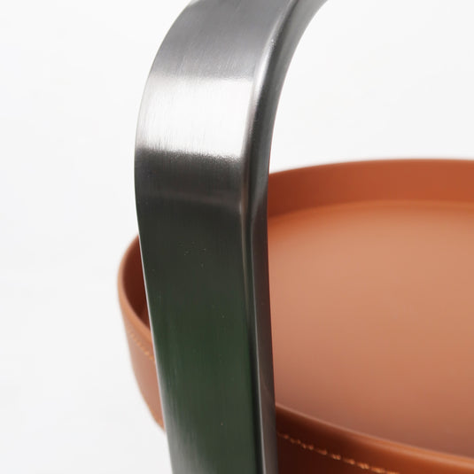 Mesa Bistro CJ354 de Interior con piel sintética color café - CJ354-CA