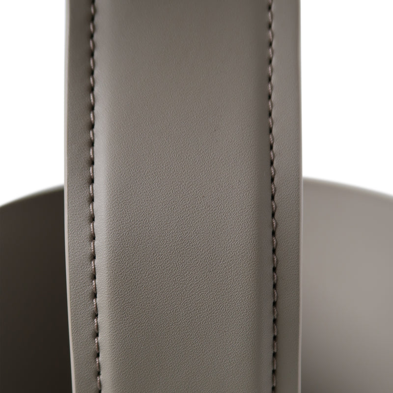 Cargue la imagen en el visor de la galería, Mesa Bistro CJ357 de Interior con piel sintética color beige y cubierta de piedra - CJ357
