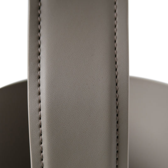 Mesa Bistro CJ357 de Interior con piel sintética color beige y cubierta de piedra - CJ357