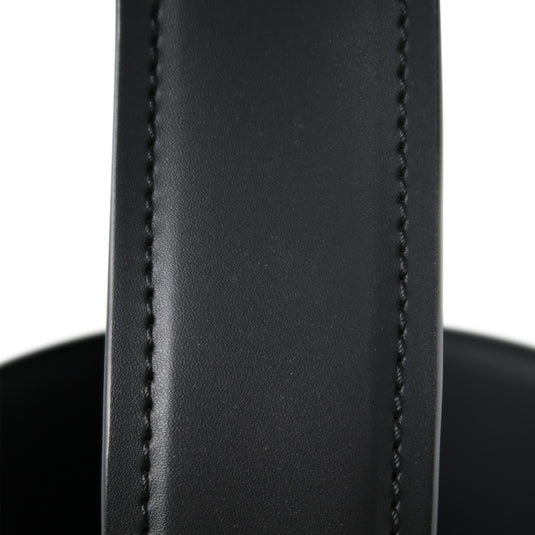 Mesa Bistro CJ357 de Interior con piel sintética y cristal - CJ357-BLK